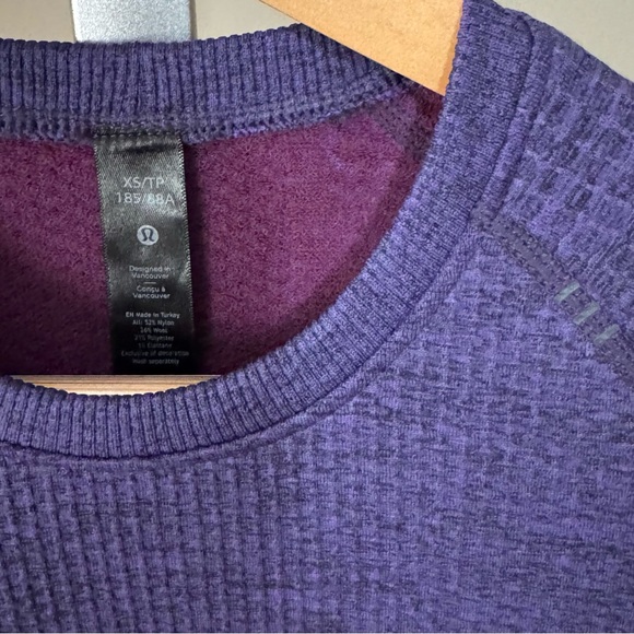 Lululemon Engineered Warmth Long-Sleeve Crew | Deep Purple - Size XS - Picture 3 of 9
